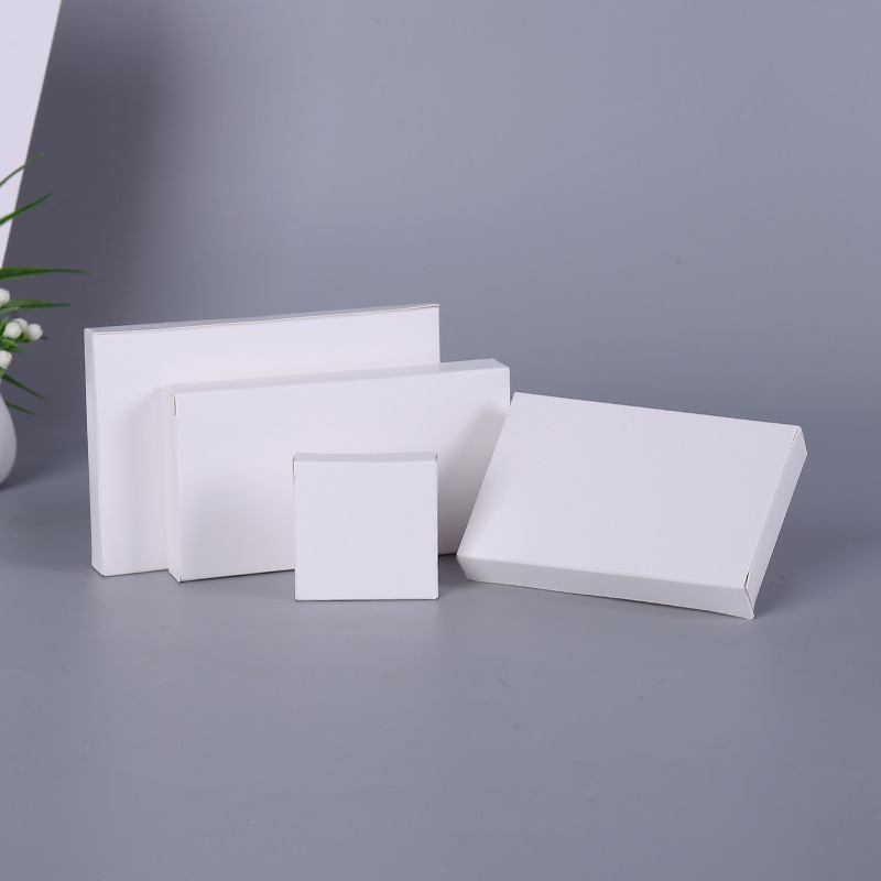 10-11cm spot 350g white box wholesale double socket white packaging box printed LOGO cosmetic box