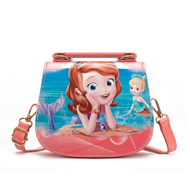 Wholesale New Fashion Children's Bag Cartoon Cute Girls Princess Bag Korean pu Shoulder Crossbody Small Bag
