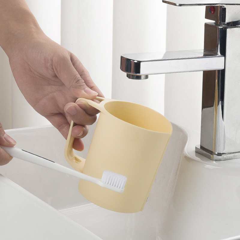 Household Creative Brush Cup Toothholder Cup Simple Couple Mouthwash Cup Children Student Toothbrush Cup Wholesale