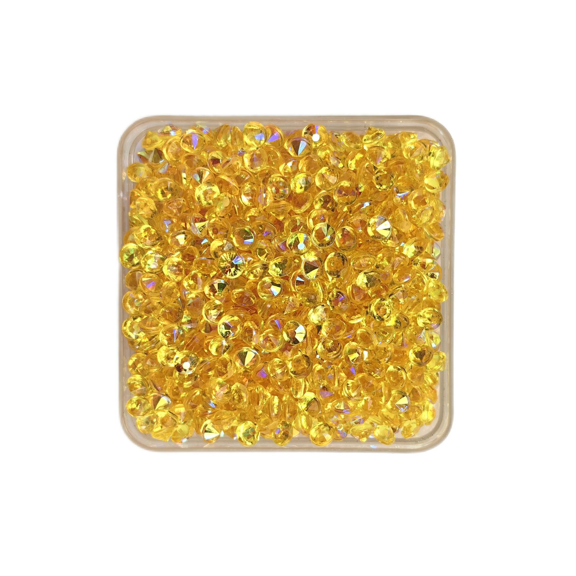 4mmAB colored diamond acrylic diamond diy filler pointed diamond crystal porcelain painting diamond resin bracelet earrings