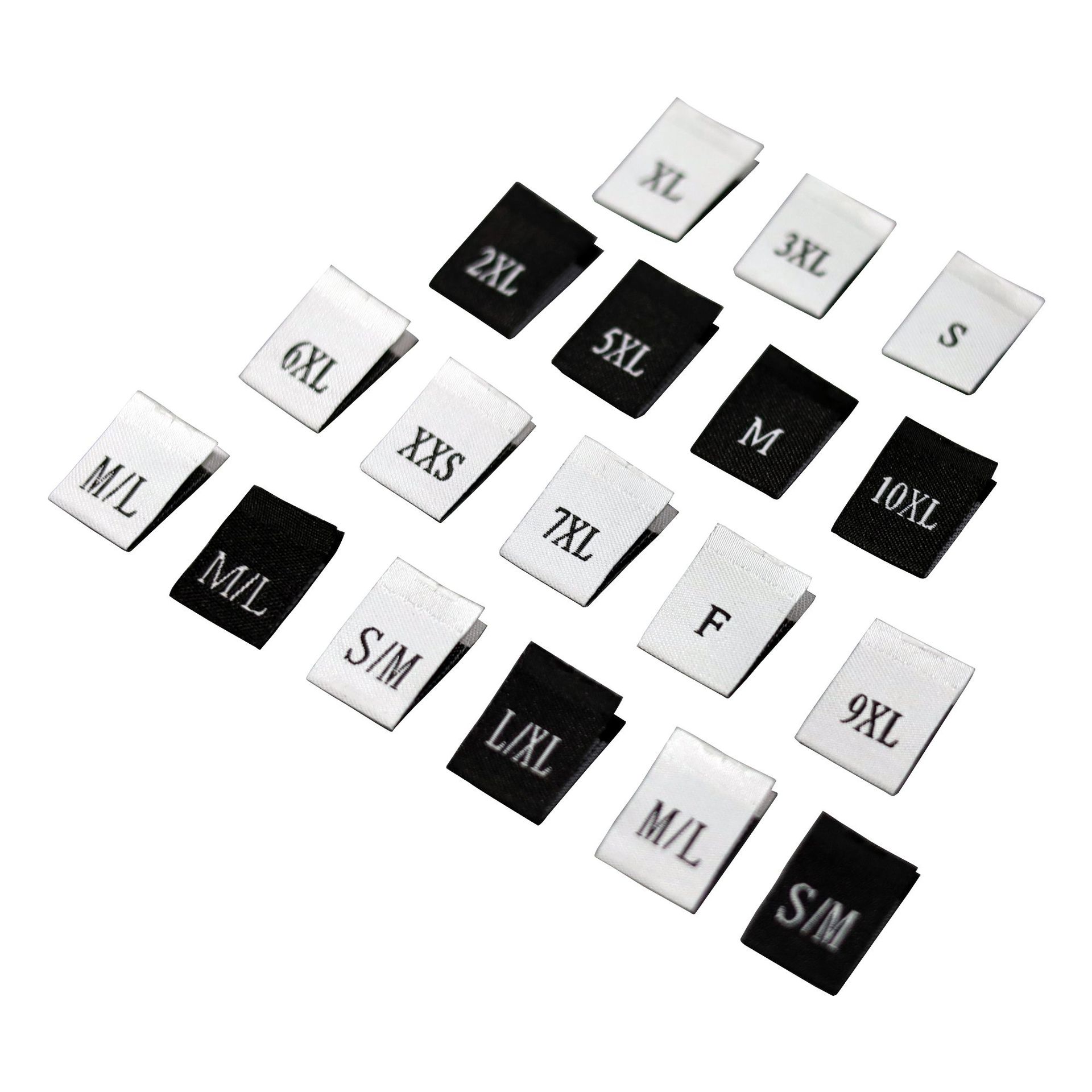 Spot size Mark half-folded weaving mark number Mark clothing Universal size Mark average size F double size English number mark accessories