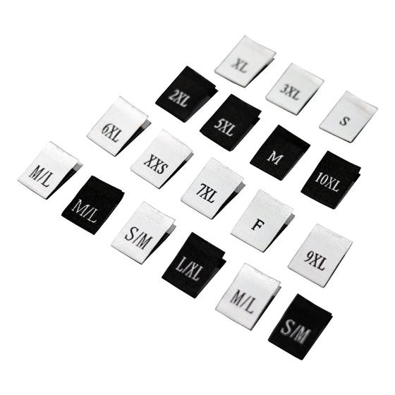 Spot size Mark half-folded weaving mark number Mark clothing Universal size Mark average size F double size English number mark accessories