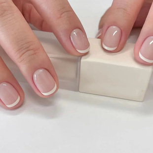 Manicure wear nail nude nail stickers nail polish finished wear nail polish fake nail simple nail Polish Nail Polish