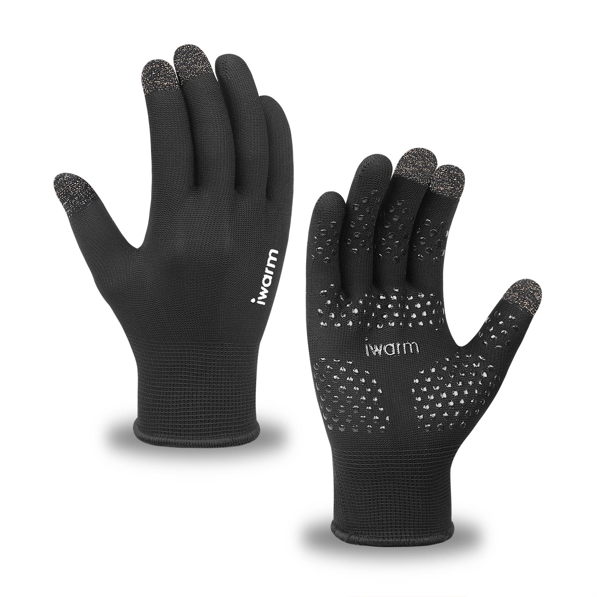 iwarm love warm sun protection gloves men and women summer outdoor UV protection driving non-slip touch screen riding gloves_voghion.com