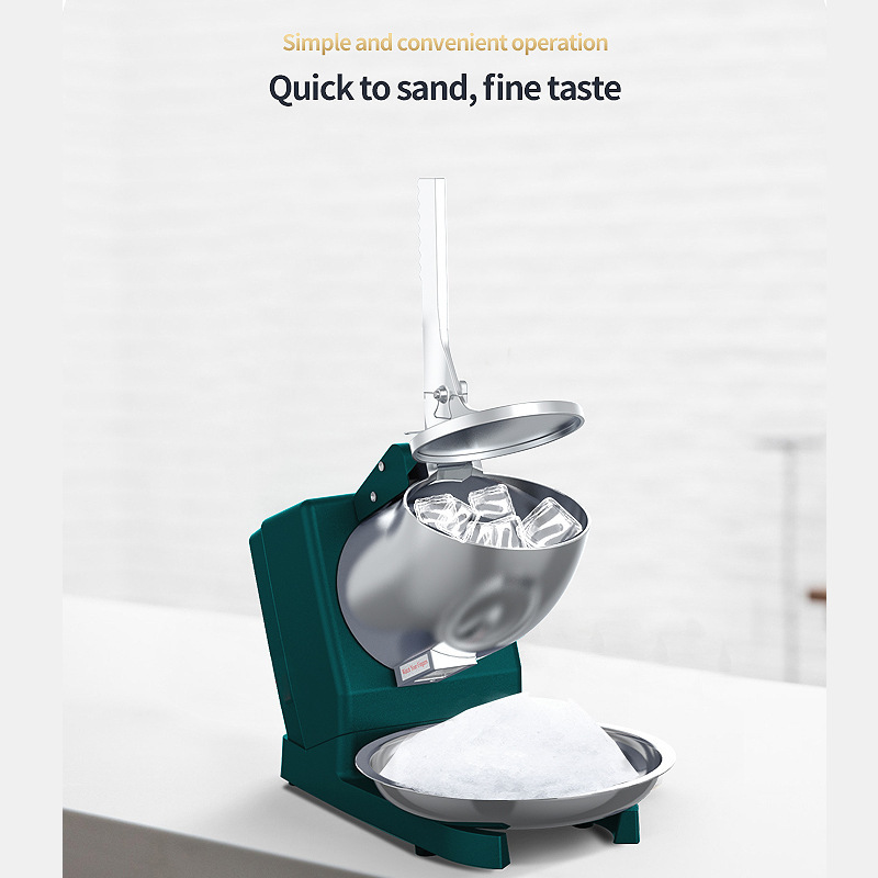 Ice crusher snowflake sand ice machine double knife electric ice crusher milk tea shop commercial ice crusher sand ice machine ice machine