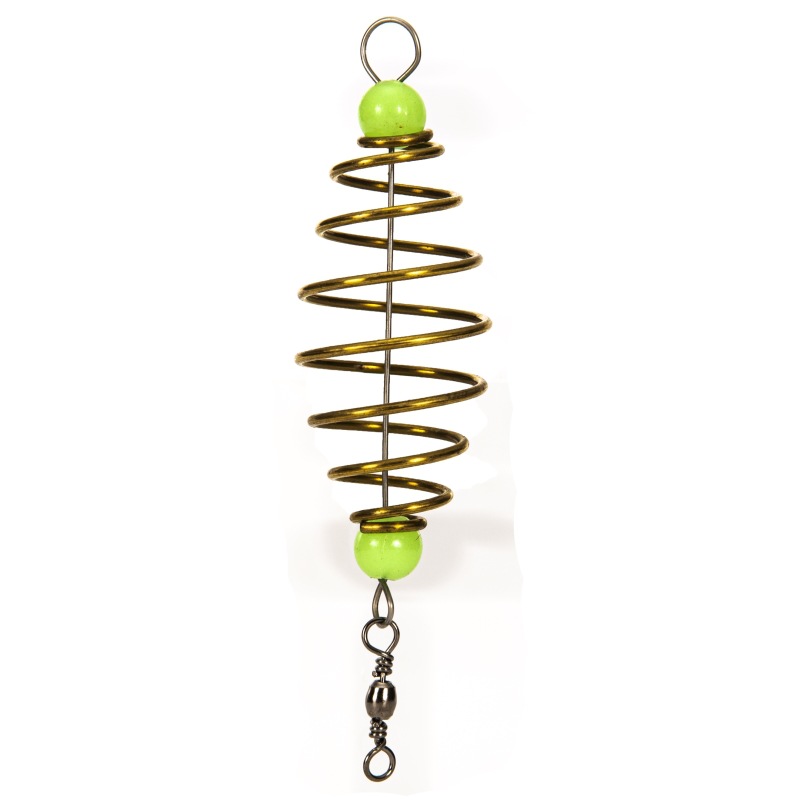 SOURCE manufacturer copper olive Spring Fishing device electroplating Library fishing wild fishing nest feeder in stock wholesale