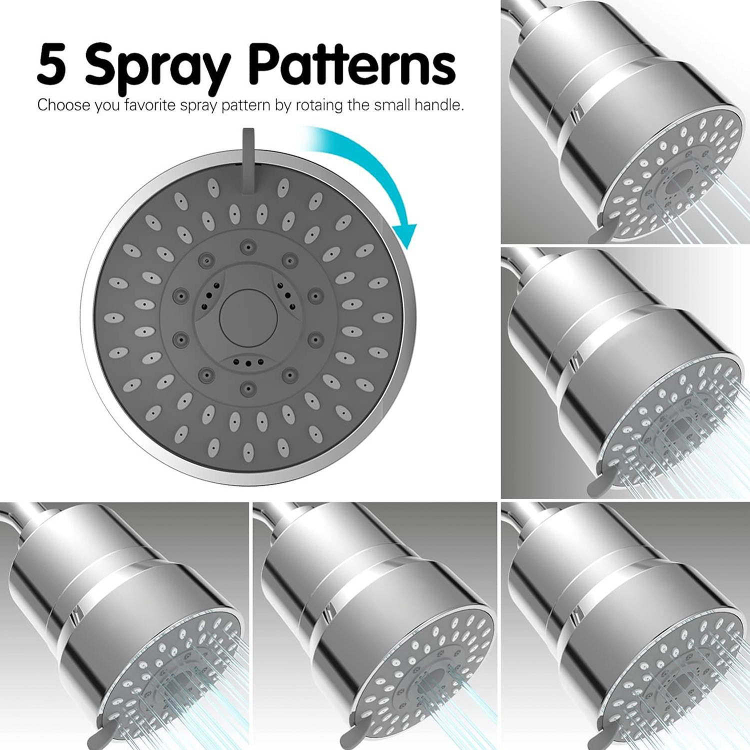 Cross-border New Water Purifier Multi-layer Filter Household Tap Water Bathing Shower Integrated Shower Bath Filter