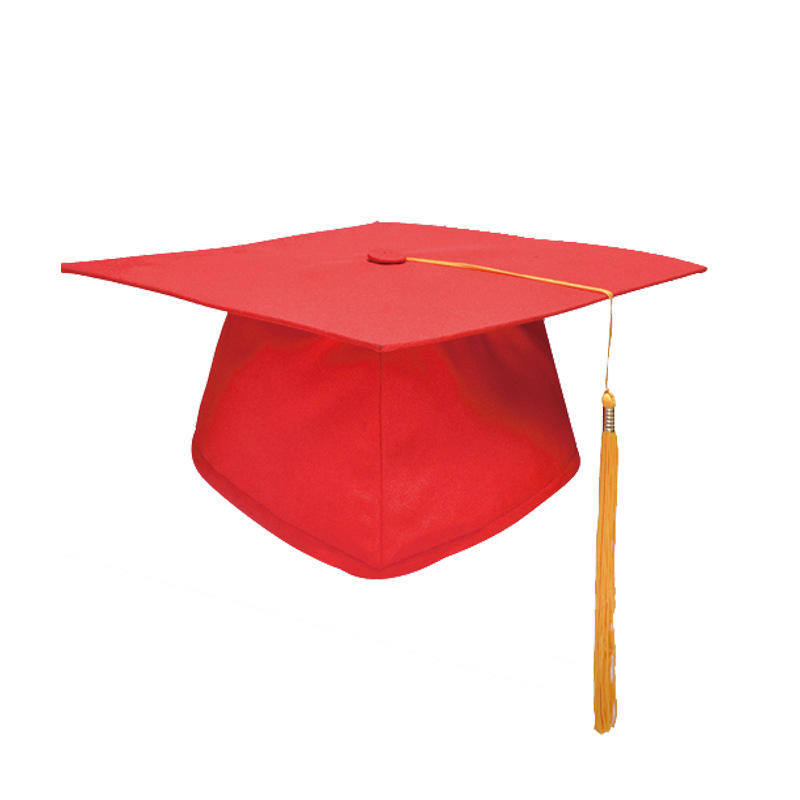 Factory direct 18-year-old adult hat printed School badge scholar hat principal hat doctor hat