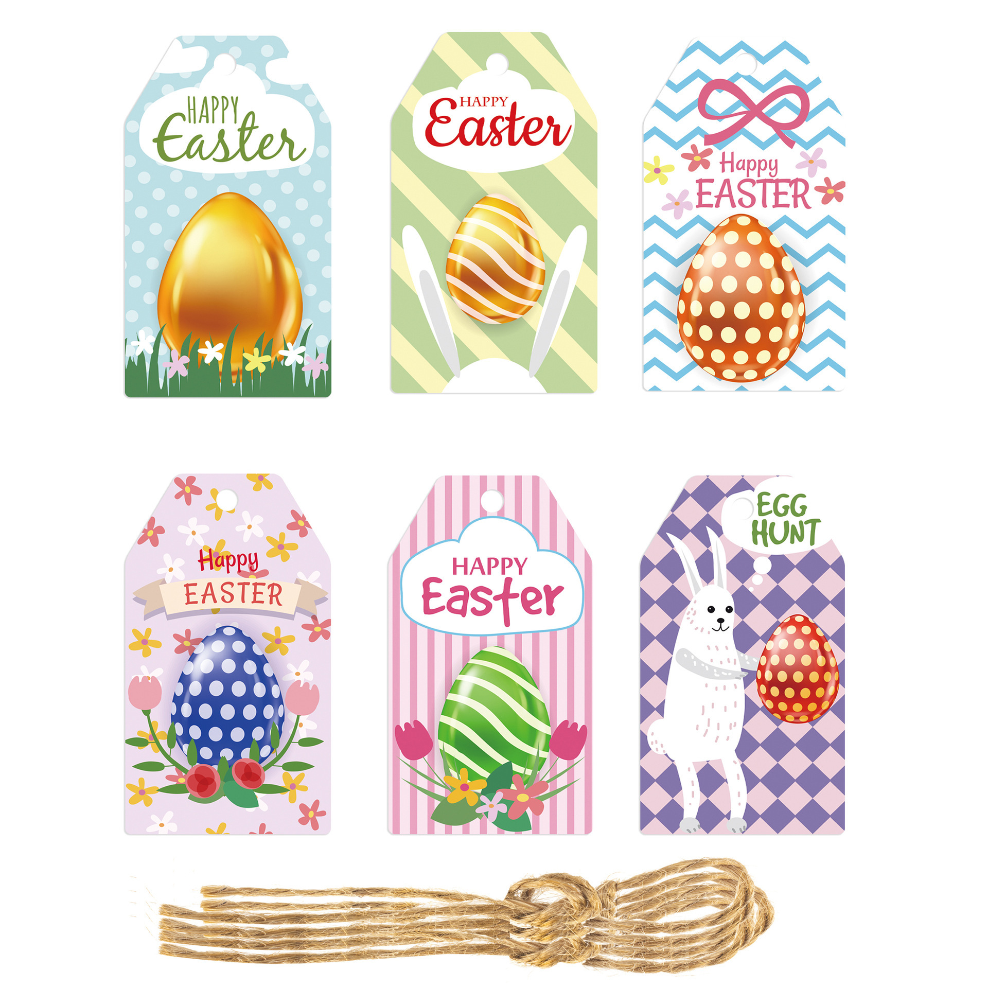 跨境Easter節日裝飾兔子彩蛋禮品掛件亞馬遜復活節主題吊牌批發