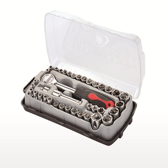40-piece sleeve combination suit sleeve set auto repair tools household hardware tools hexagonal sleeve combination tools