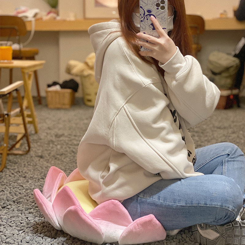 Lotus Throne Cushion Good Luck Lotus Lotus Plush Futon Wishing Merit Office Good Luck Cushion Gift