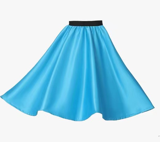 Amazon European and American Girl's Wear Retro Hepburn Cartoon Printed Skirt Amazon Explosions Clothing