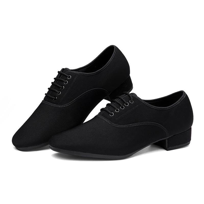 Dance handkerchief men's modern dance shoes Waltz tango pas de deux national standard dance shoes soft soled Indoor cross-border plus size