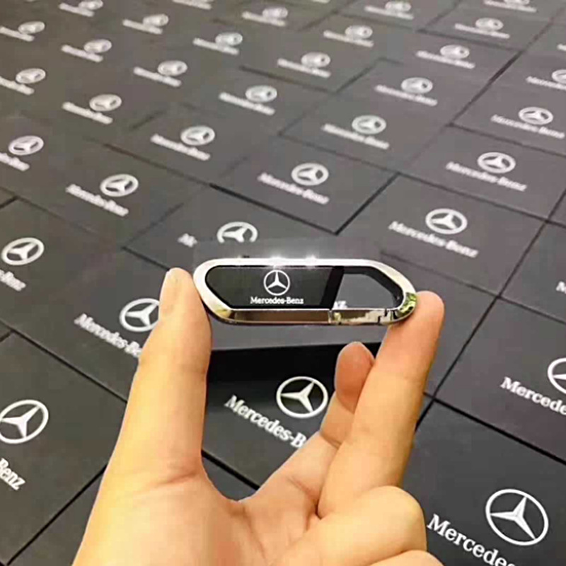 Maybach Mercedes-Benz car music USB flash drive wholesale 32G trembles live 64G lettering rotating USB gift box 128GB