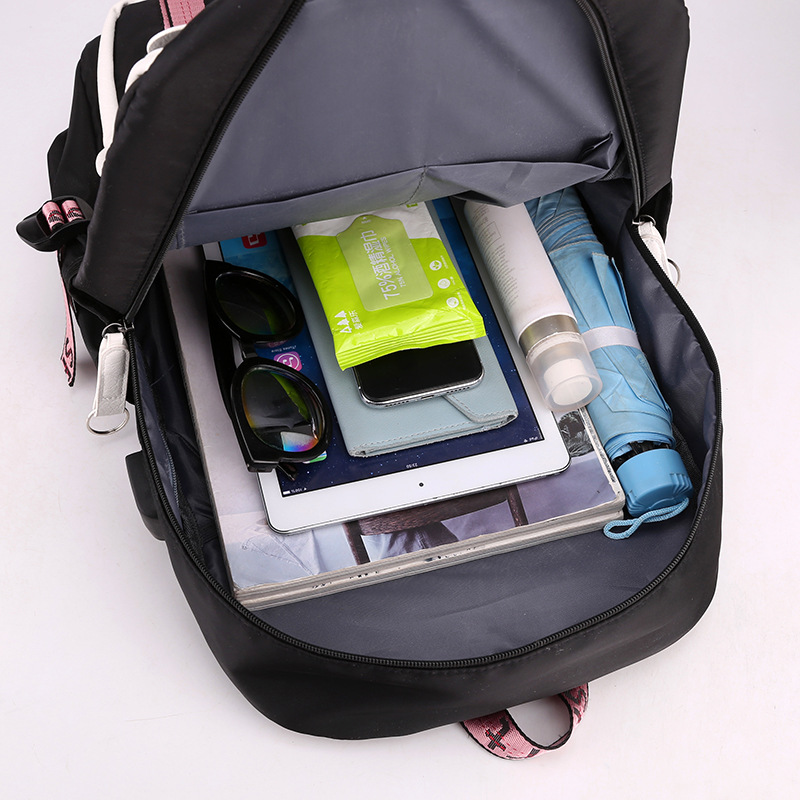 Women's group Jin Zhixiu Jin Jenny Pu Caiying schoolbag thickened youth bag backpack large capacity usb computer bag