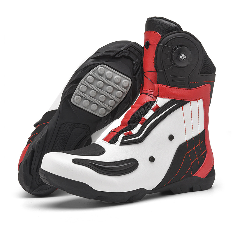 Motorcycle Shoes Motorcycle Riding Shoes Men's Knight Four Seasons Board Shoes Motorcycle Boots Racing High Top Four Seasons Motorcycle Travel Equipment