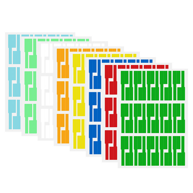 Color p-type cable label waterproof oil-proof tear-resistant cable self-adhesive label sticker optical fiber cable label paper