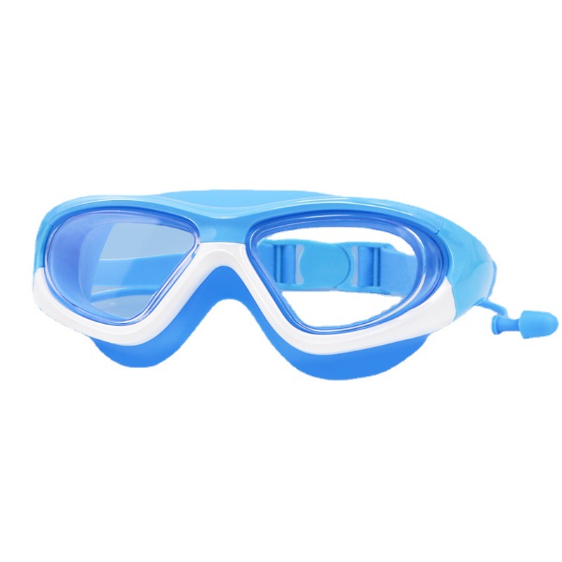 Children's large frame diving goggles boys and girls HD waterproof anti-fog swimming glasses factory direct sales