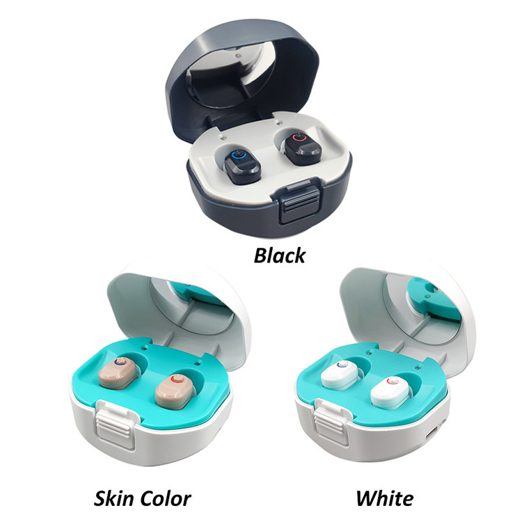 Cross-border new TWS hearing aids charging warehouse hearing aids English overseas version of the pair selling like hot cakes