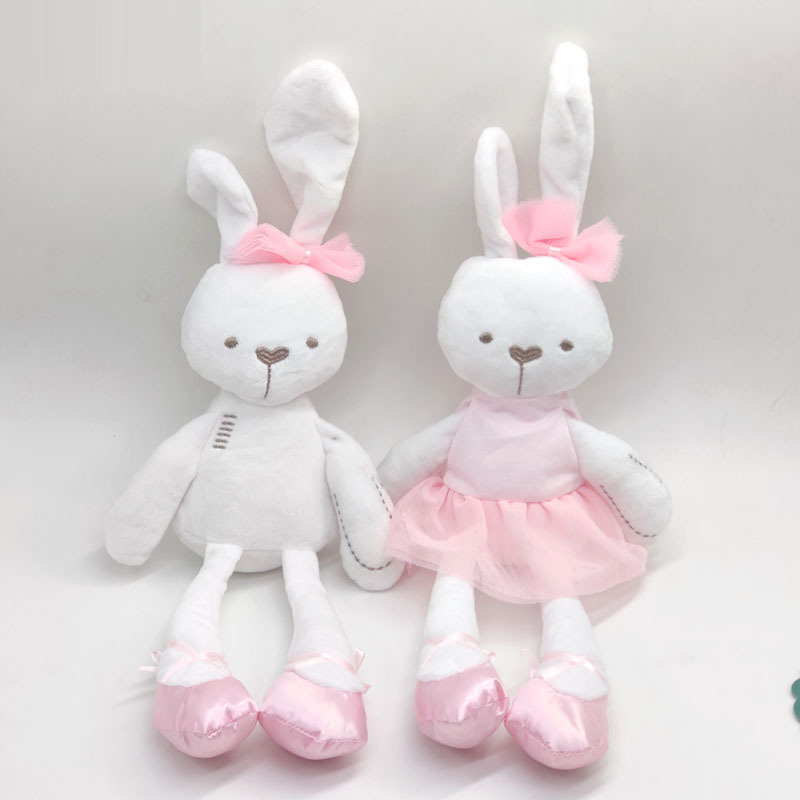 Baby soothing rabbit toy sleep soothing plush newborn rabbit doll cute creative big doll gift