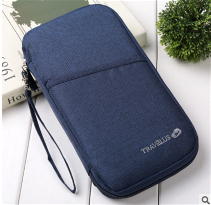 Travel Passbook Bag Multi-function Card Bag Portable Storage Bag Large Capacity Portable ID Bag Long Ticket Clip Wallet