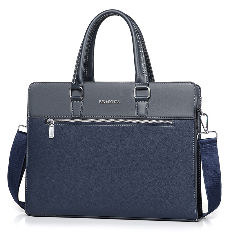2022 New Men's Portable Casual Horizontal Computer Bag Men's Bag Business Briefcase Men's Shoulder Crossbody Backpack Trendy