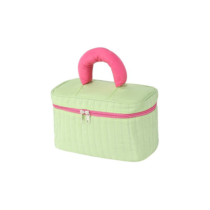 High-looking soda cosmetic bag storage bag portable portable cosmetic bag partition large capacity travel cosmetic bag