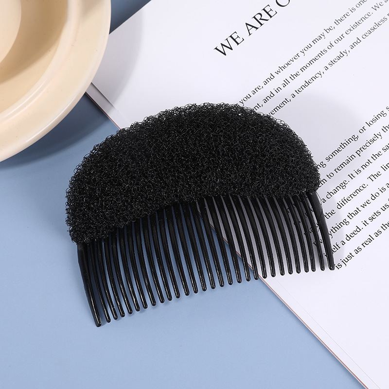 Simple fashion puffy hair styling hair cushion manufacturers spot hair clip plastic comb puffy hair cushion
