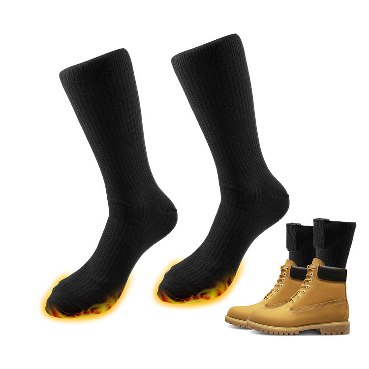Cross-border manufacturers wholesale cycling heating socks skiing outdoor sports electric heating stockings warm heating socks