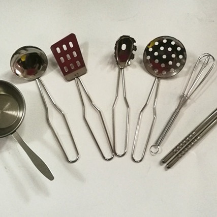 Stainless steel cooking small shovel spoon colander spoon soup spoon mini egg beater tool spoon hardware accessories