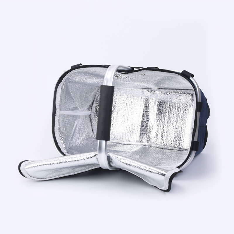 Picnic Basket outdoor ice bag folding insulation bag portable shopping basket Bento fast food takeaway insulation basket