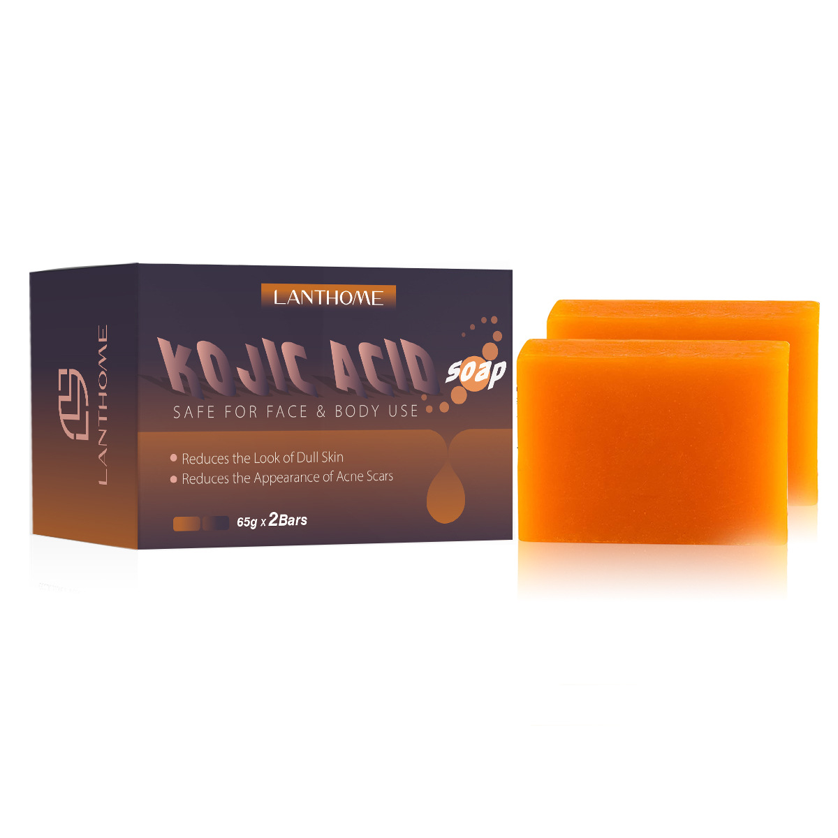 Lianbiquan lanthome KOJIC ACID SOAP cleansing SOAP 65g * 2