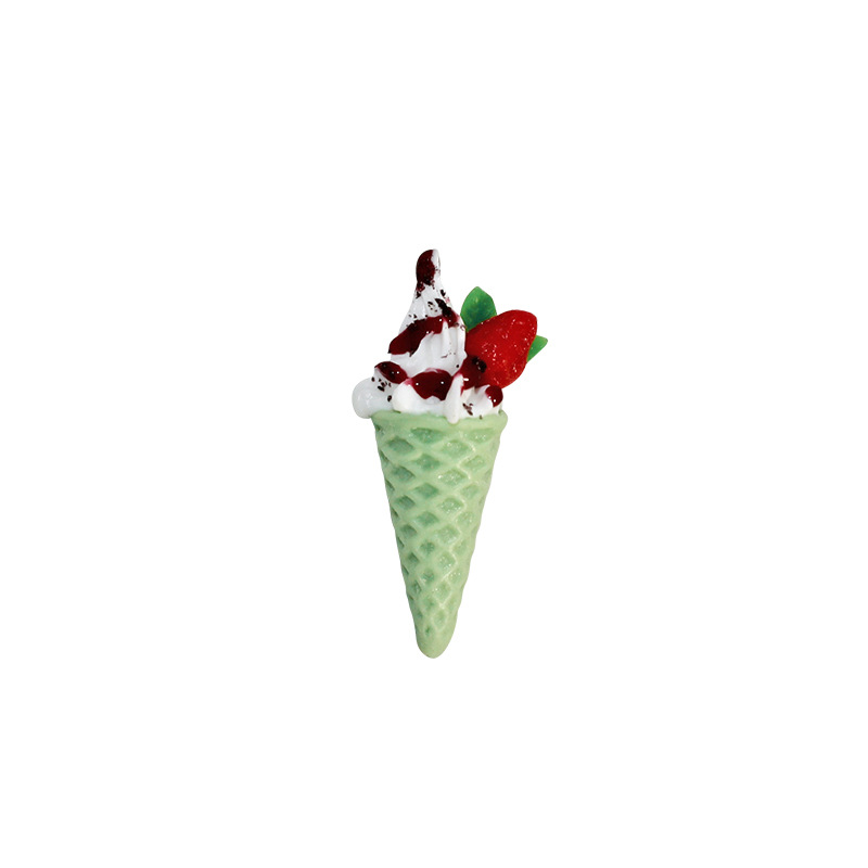 Doll House food and play scene shooting props miniature toy model simulation ice cream Mini Ice Cream Cone I327