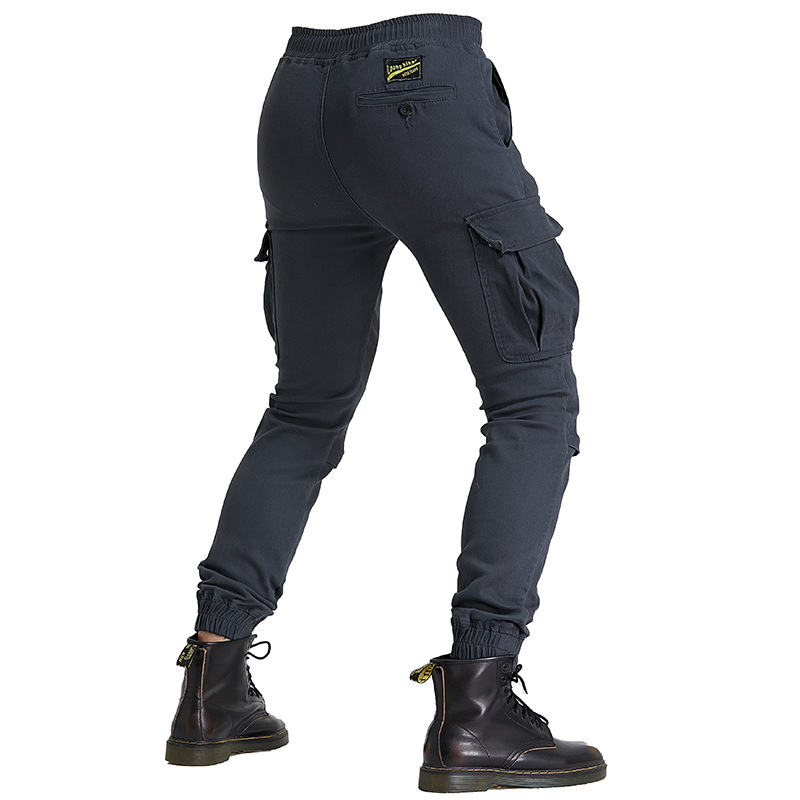 Factory direct tooling pants multi-bag motorcycle jeans men's motorcycle anti-fall leisure riding pants