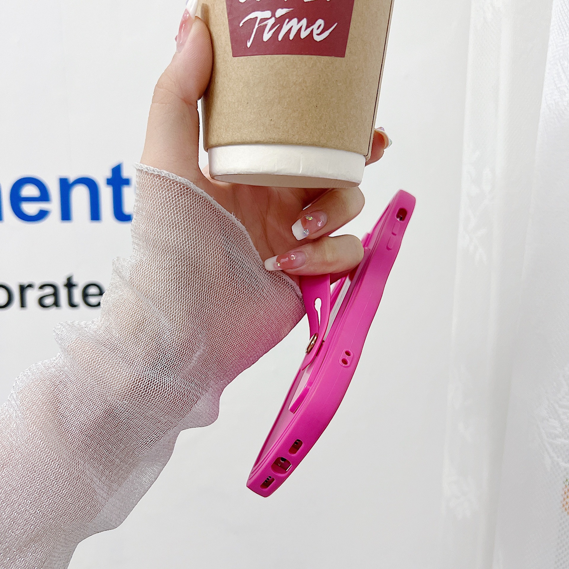 Mobile Phone Adhesive Finger Wrist Band Lazy Back Sticking Mobile Phone Bracket Push-pull Mobile Phone Case Material Bracket tpu pc