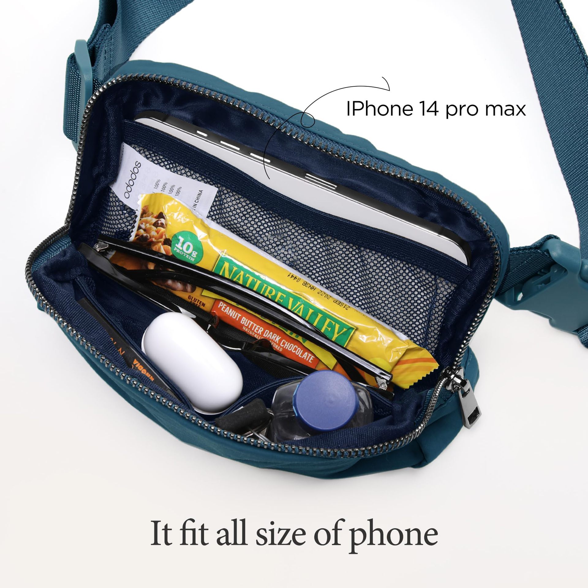 Amazon hot selling LULU same style waist bag fashion all-match casual chest bag outdoor sports running convenient storage bag