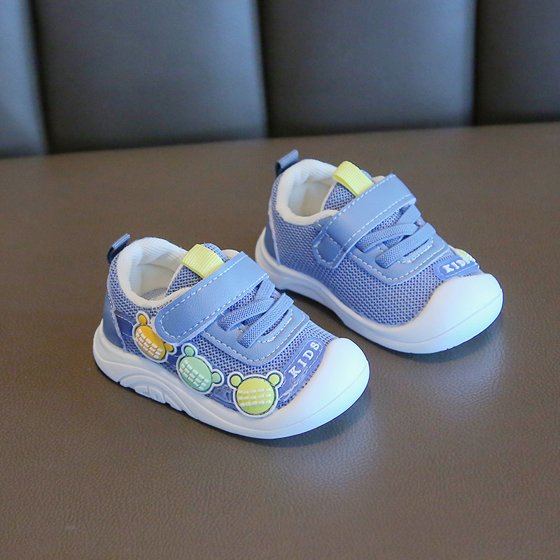 2023 Spring and Autumn Baby Baby Shoes Soft Sole Toddler Shoes Sneakers Fit Shoes Men's and Women's Children's Shoes Casual Mesh Shoes