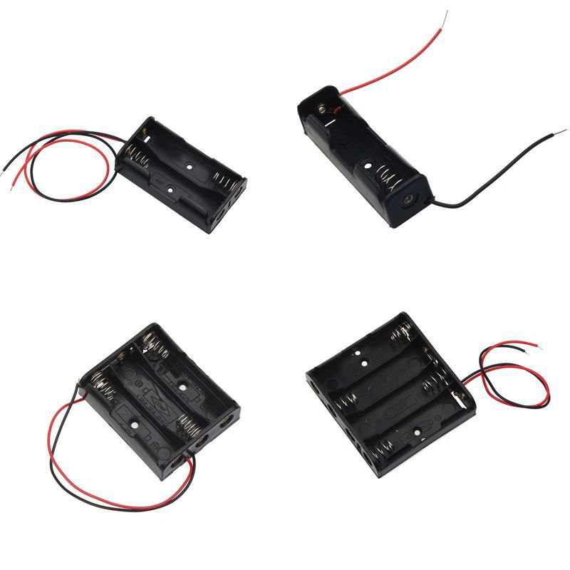 No. 7 battery box 1 section 2 section 3 Section 4 Section side by side with line AAA No. 7 battery box without cover
