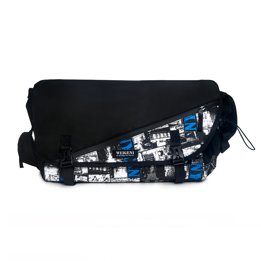 Youth Tooling Bag Fashionable Japanese Style Crossbody Bag Men's Youth Satchel Large Capacity Street Shooting Fashionable Shoulder Casual Bag