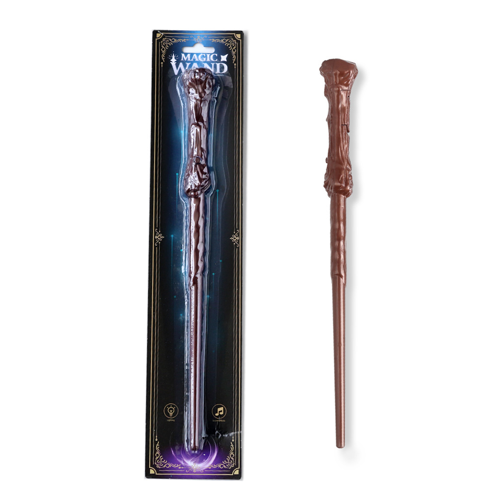 Harry Potter Wand Hermione Magic Wand Cross-border Halloween Luminous Music Scepter Voldemort Wand Props