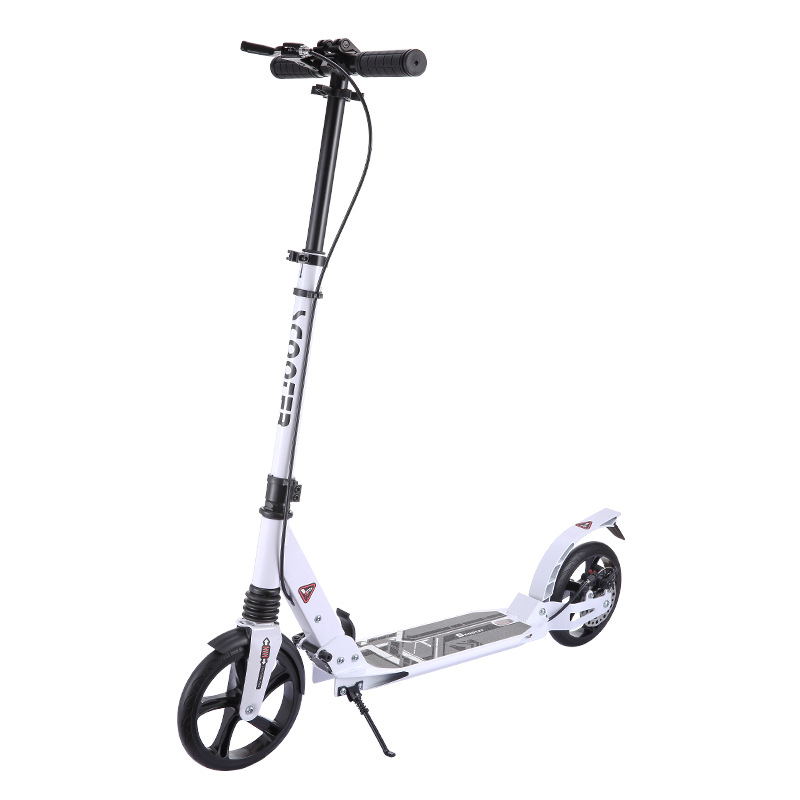 Foreign trade spot scooter foldable two-wheel adult aluminum alloy scooter double shock absorption disc brake city scooter