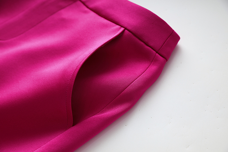 High-end French Retro Spring and Summer Sanding Bright Noodles Niche Design Suit Jacket Vest Skirt Three-piece Set_voghion.com