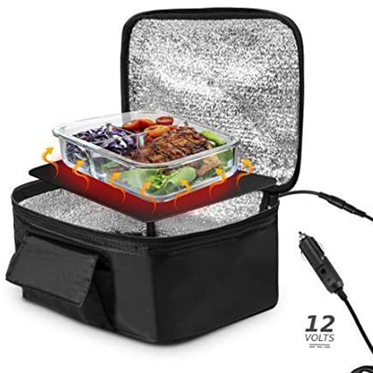 Cross-border new 12V car insulation bag ice bag picnic bag lunch bag constant temperature car heating aluminum foil insulation