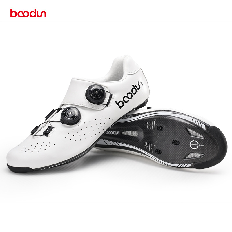 Bodun New endless cowhide road cycling shoes outdoor breathable bicycle lock shoes wholesale