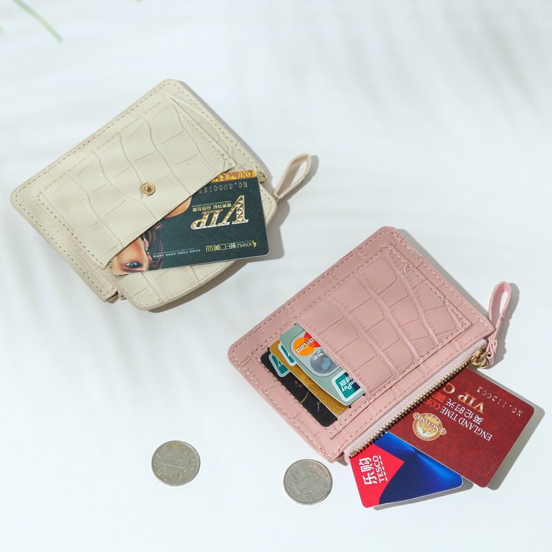 新商品のカバンと小銭入れのファスナーとカードの財布の女性insキャンディー色のワニの紋様の小さい清新な卸売りはlogoを決めます。|undefined