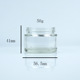 50g; transparent; glass