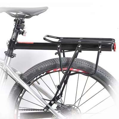 Mountain bike rear hanger bicycle rear shelf aluminum alloy hanger quick release cargo tail rack rear seat can carry people aluminum hanger