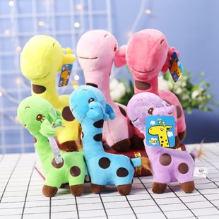 Doll large factory direct children's day birthday gift clip machine doll wholesale cartoon giraffe plush toy