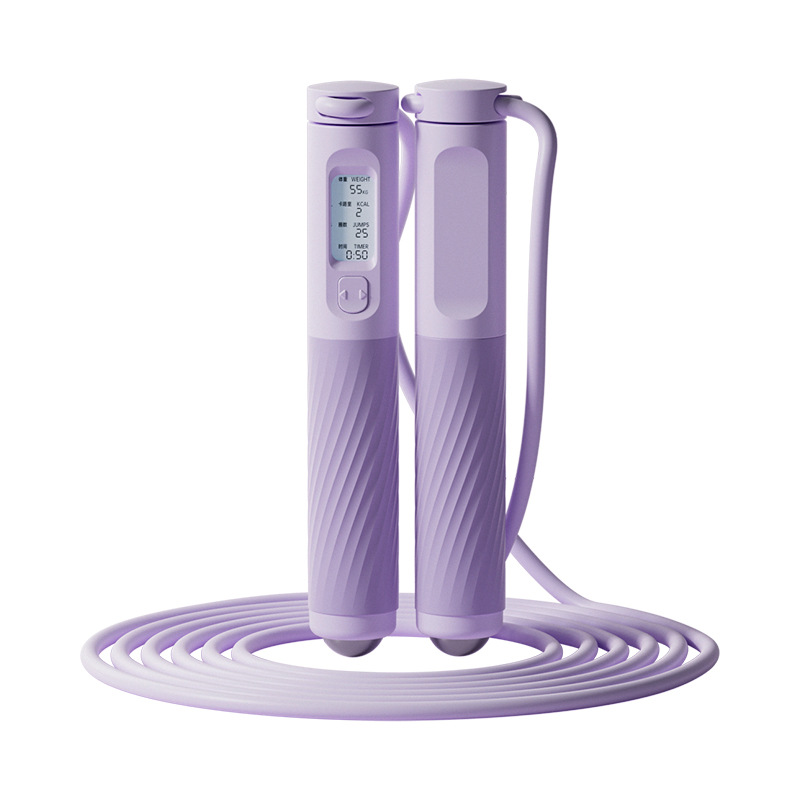 Cordless skipping rope fitness sports gravity counting model weight-bearing large ball magnetic bead massage adult female fat-reducing jumping rope