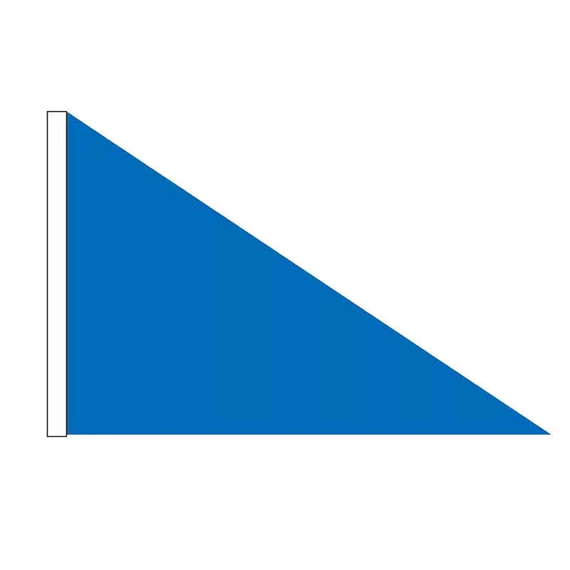 E-Commerce direct supply triangle flag earthwork small red flag project outdoor plug-in ground flag factory direct delivery
